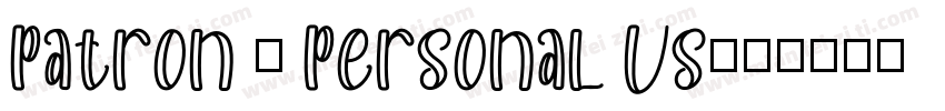 Patron - Personal Us字体转换